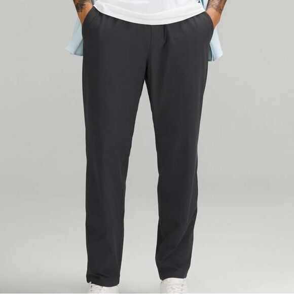 Lululemon Men’s ABC Pull-On Pant Color Obsidian Size M Warpstream M5ALNS - Picture 1 of 16